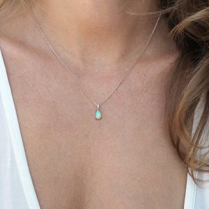 Roselyn Pear Opal Necklace