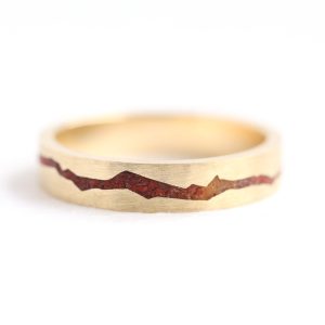 Rowan Red Jasper Mountain Inlay Band - Ready to Ship