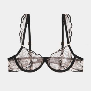 Ruffle Shoulder Strap Bra