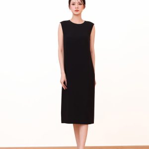 SLEEVELESS SHEATH DRESS WITH POCKETS