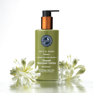 Soft-O-More Shampoo – Cleanses, Moisturizes, Unfrizzes the look of Dry, Dull, Damaged or Aging Hair – Ultra-Hydrating Formula with Moringa, Gotu...