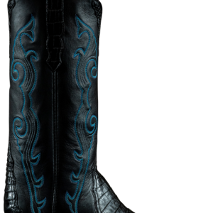 Stallion Caiman Gallegos Cowgirl Boots - Black