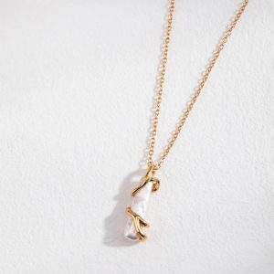 Stick Baroque Pearl Necklace