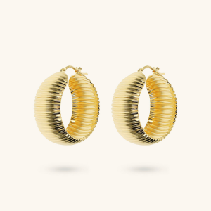 Textured Hoop Earrings