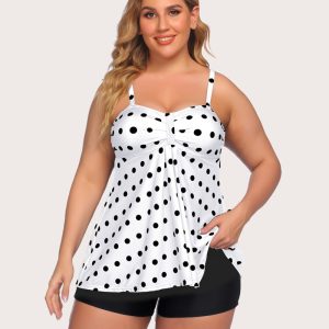 Two Piece Tankini Set Swimwear Suit