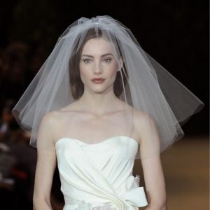 Two-tier Simple / Classic Style Wedding Veil Shoulder Veils with Pure Color 27.56 in (70cm) Tulle dress to impress 2025 2025 - $17.99