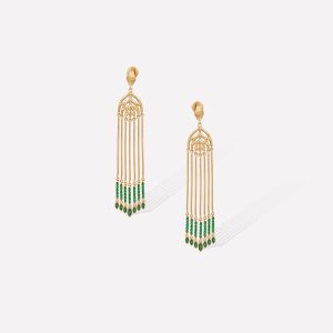 Verdant Whisper Tassels Earrings