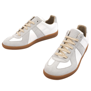White leather sneakers