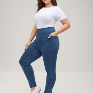 Yoga Stretchy Skinny-Fit Knit Jeans