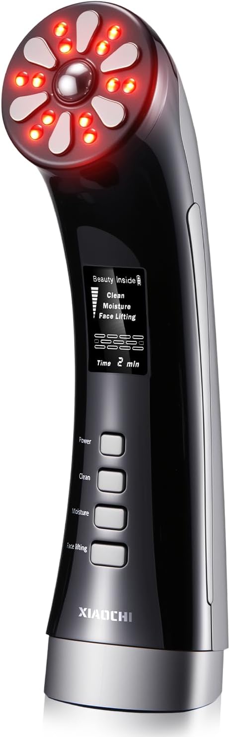 4 in 1 Facial Massager for Face Neck Skin Rejuvenation Lifting Tightening Reduces Wrinkles Puffiness Enhances Infusion