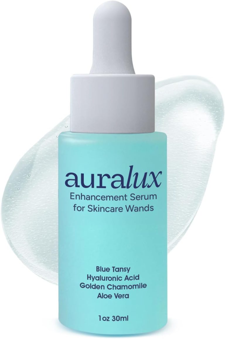 Red Light Therapy Activation Serum for Face and Neck – for Facial Wand, Red Light Therapy & Microcurrent Facial Device – Natural Formula – Blue Tansy, Hyaluronic Acid, Golden Chamomile, Aloe Vera