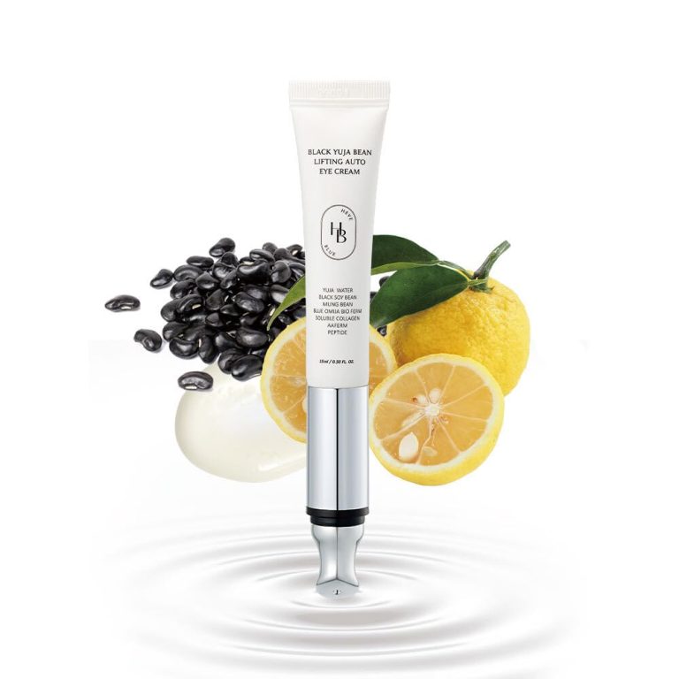 Black Yuja Bean Lifting Auto Eye Cream Sensitive Skin Vegan Hypoallergenic Korean Skincare Wrinkle Care Device Vibration Face Massage Anti Aging Collagen Vibrating