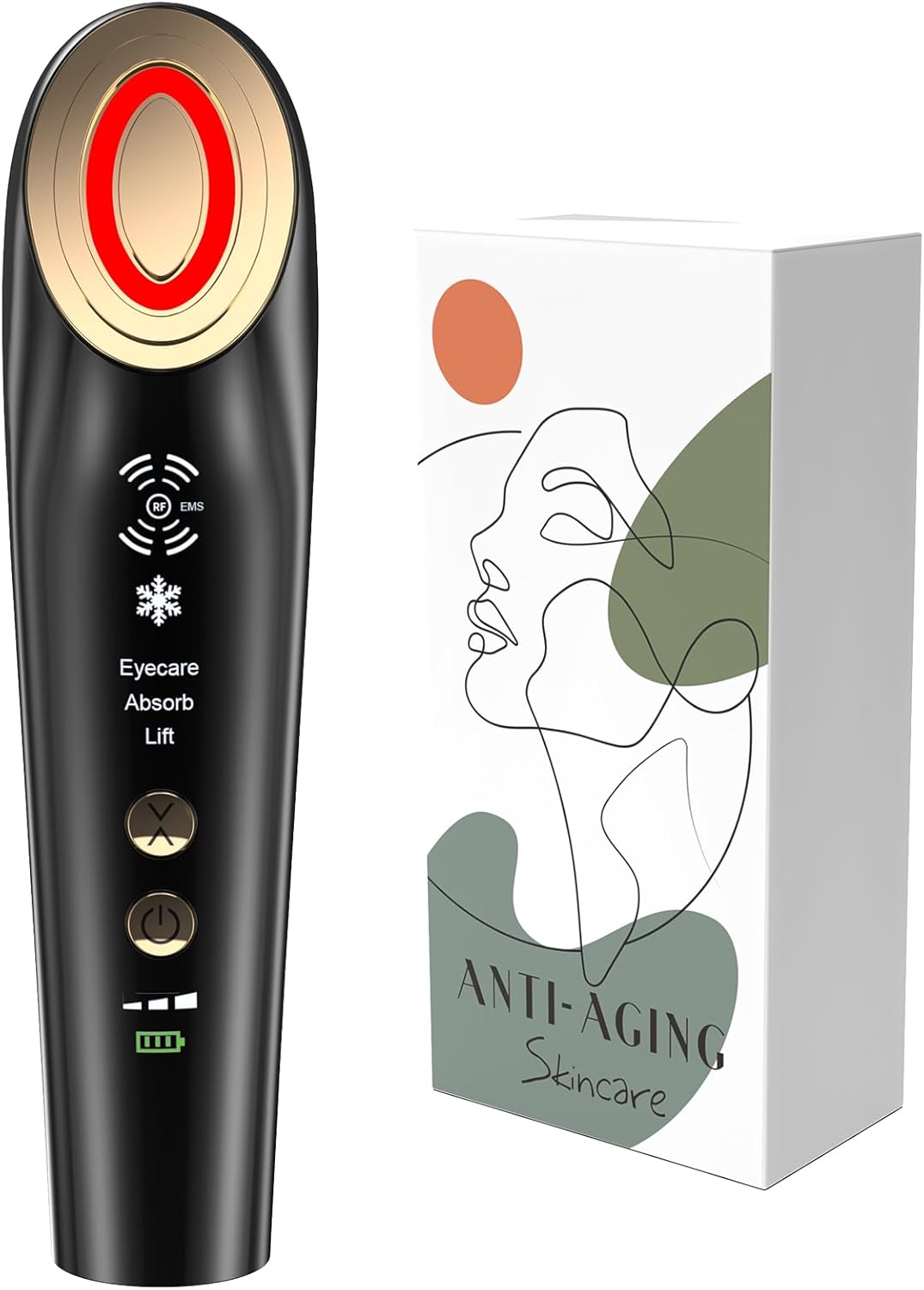 Radio Frequency Skin Tightening Machine for Face Facial Neck Anti Aging Device Microcurrent Lifting Massager Wrinkle Reduction Firming and Toning Advanced Technology for Aging Issues