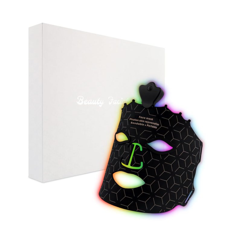 7 Color Red Light Therapy Mask LED Face Mask Light Therapy Red Light Therapy for Face Silicone Face Mask Skin Care at Home with Eye Protection Cushion for Anti Aging Wrinkles