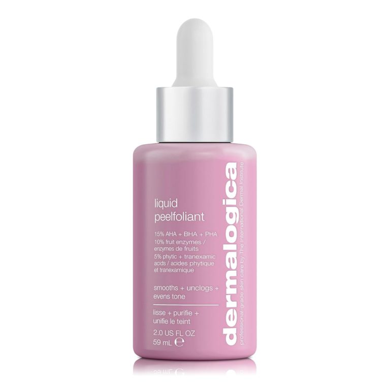 Dermalogica Liquid Peelfoliant with Glycolic Acid Face Exfoliator Peel with AHA BHA PHA Smooths Fine Lines and Wrinkles Unclogs Pores and Improve Skin Tone 2 fl oz