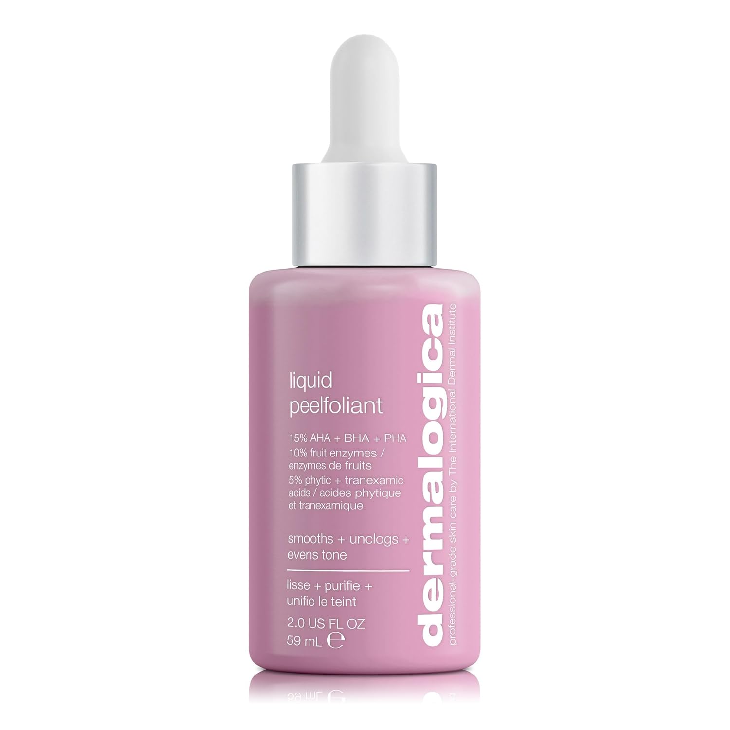 Dermalogica Liquid Peelfoliant with Glycolic Acid Face Exfoliator Peel with AHA BHA PHA Smooths Fine Lines and Wrinkles Unclogs Pores and Improve Skin Tone 2 fl oz