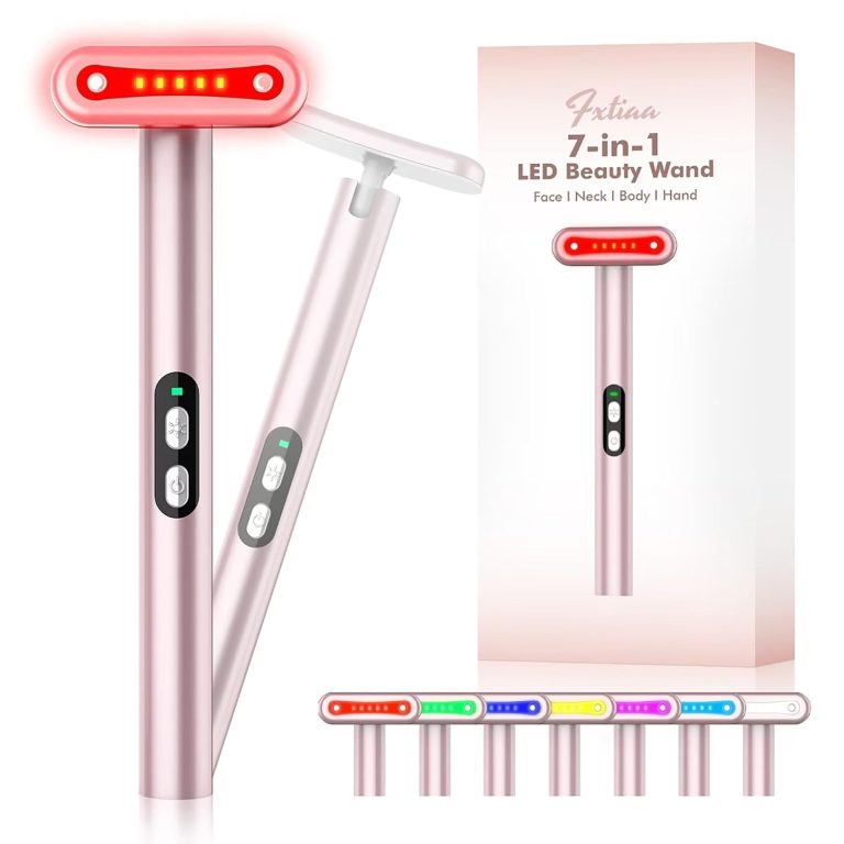 Red Light Therapy for Face 7 in 1 LED Light Therapy Eye Equipment for Skin Care at Home Red Light Therapy Face Massager Skin Rejuvenation Light