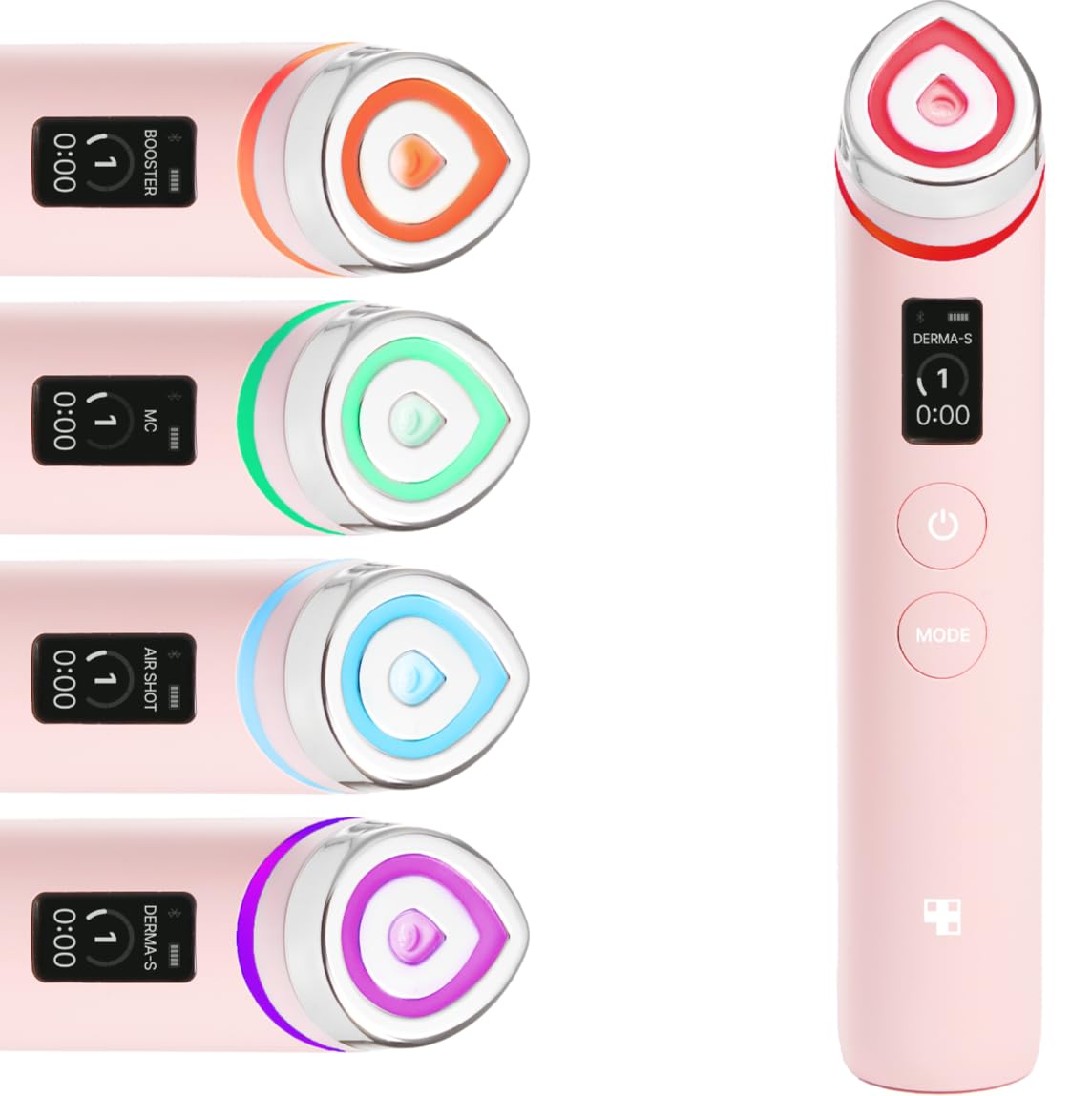 medicube Age R Booster Pro Pink | 6 IN 1 Real Glass Glow Beauty Massager | Looking Glass Skin | Korean Skin Care