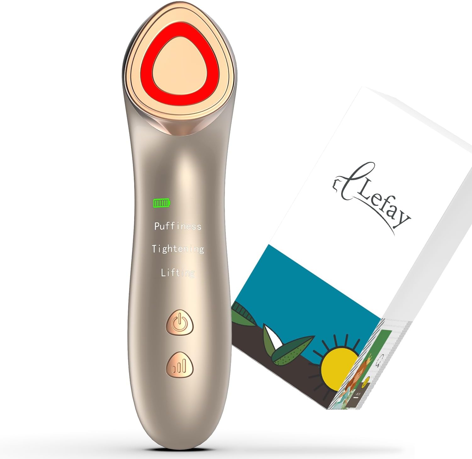 Lefay Face Skin Tightening Machine Radio Frequency Anti Aging Device Microcurrent Face Massager Lifting Firming Toning Wrinkles Reduction De Puffiness for Facial and Neck