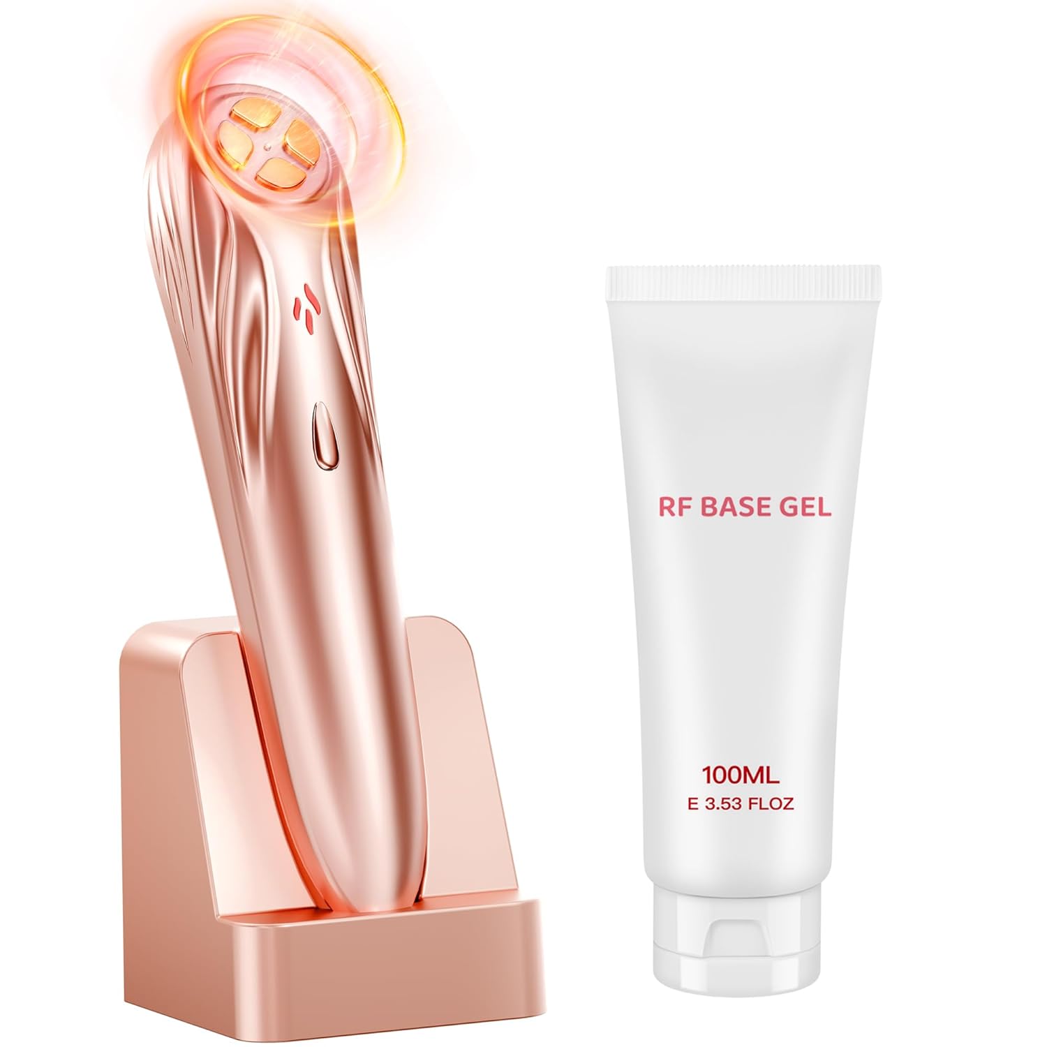 Radio Frequency Skin Tightening Device Anti Aging Face Machine for Wrinkle Removal Lifting Firming Wireless Home Beauty Device with 3 Levels at Home Skin Renewal