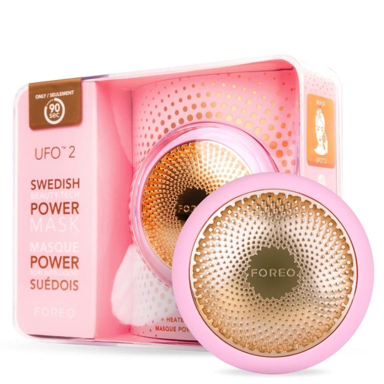 FOREO UFO 2 Supercharged Face Mask Warming Face Moisturizer Dark Spot Acne Scar Treatment for Face Anti Aging Nourishing Pearl Pink