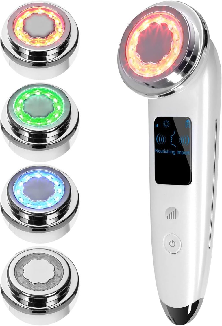 Face Massager Electric Face Lifting 4 in 1 Facial Massager Anti Aging Skin Tightening Firming Skin Care Tools White