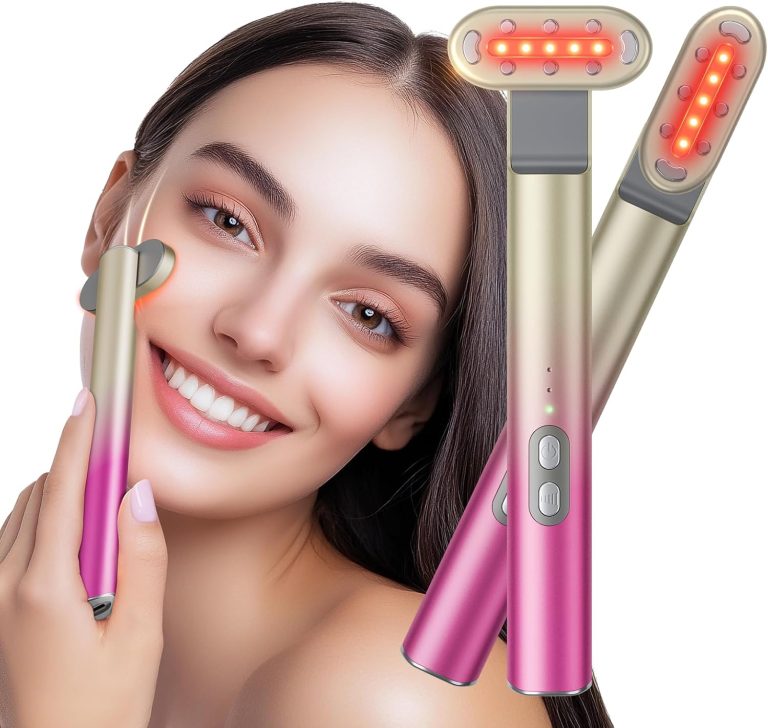 7 in 1 Red Light TherapyRed Light Therapy for Face Eye Skincare Equipment at HomeRed for Skincare Blue Rejuvenation Tool Rose Purple