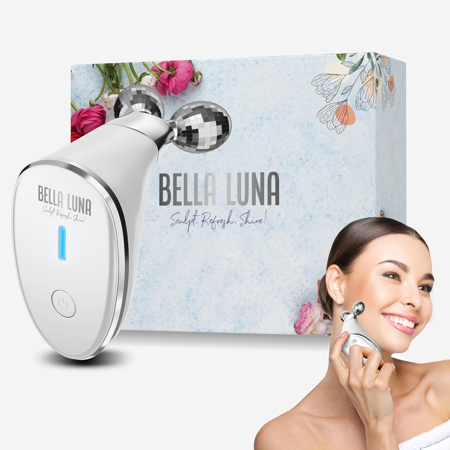 5 in 1 Microcurrent Facial Device for Face Tightening Lifting Wrinkle Reduction Non Invasive Anti Aging Tool Jawline Shaper Skin Lifting Face Sculpting Device for At Home Skincare
