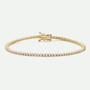 9ct Gold 1.25ct tw Lab Grown Diamond Tennis Bracelet