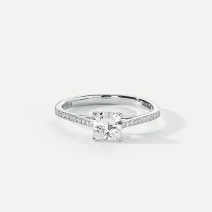 Vivian | 9ct White Gold 0.68ct tw Princess Cut Lab Grown Diamond Engagement Ring