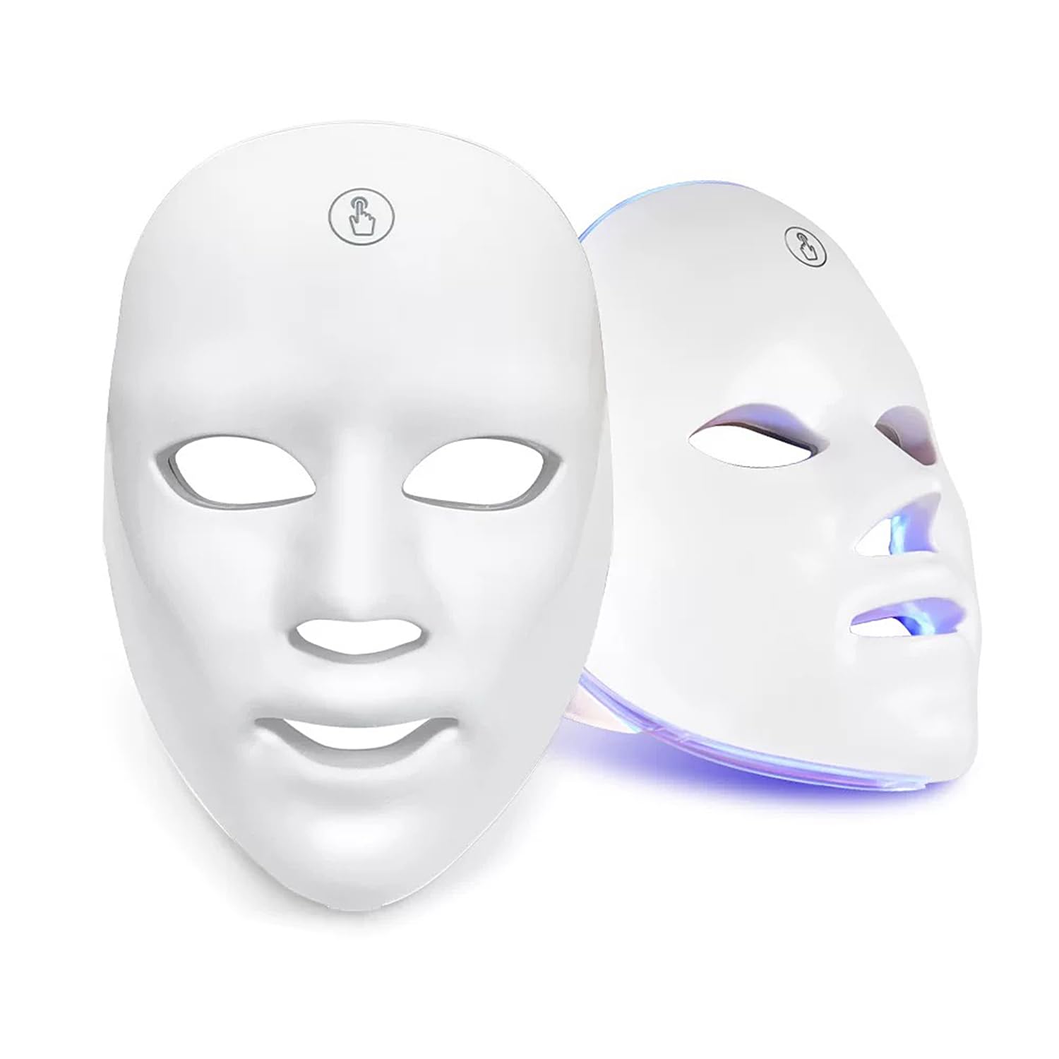 Red Light Therapy for Face 7 Colors LED Face Mask Light Therapy Portable Rechargeable Red Light Therapy Mask Skin Care Device at Home and Travel for Anti Aging FM 01